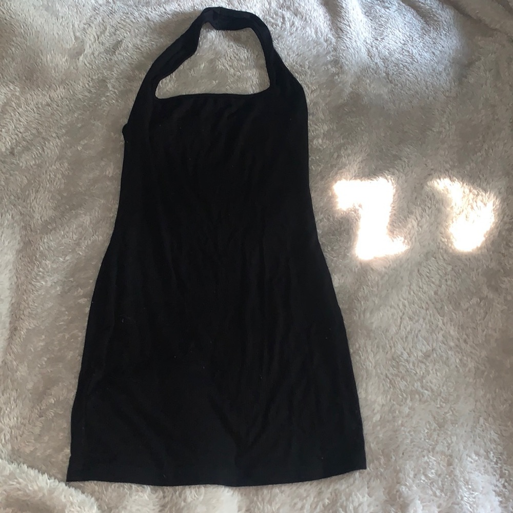 Black mini dress